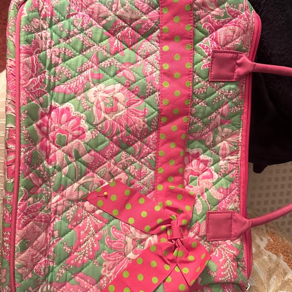 Floral Quilted Bag with Pink Bow - Picture 1 of 3